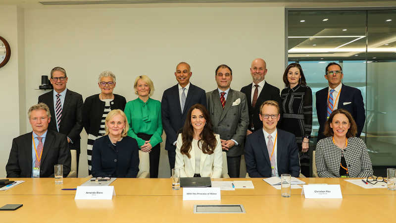 HRH Princess of Wales with members of the Business Taskforce