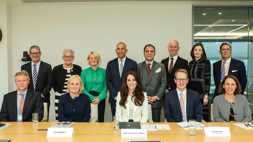 HRH Princess of Wales with members of the Business Taskforce