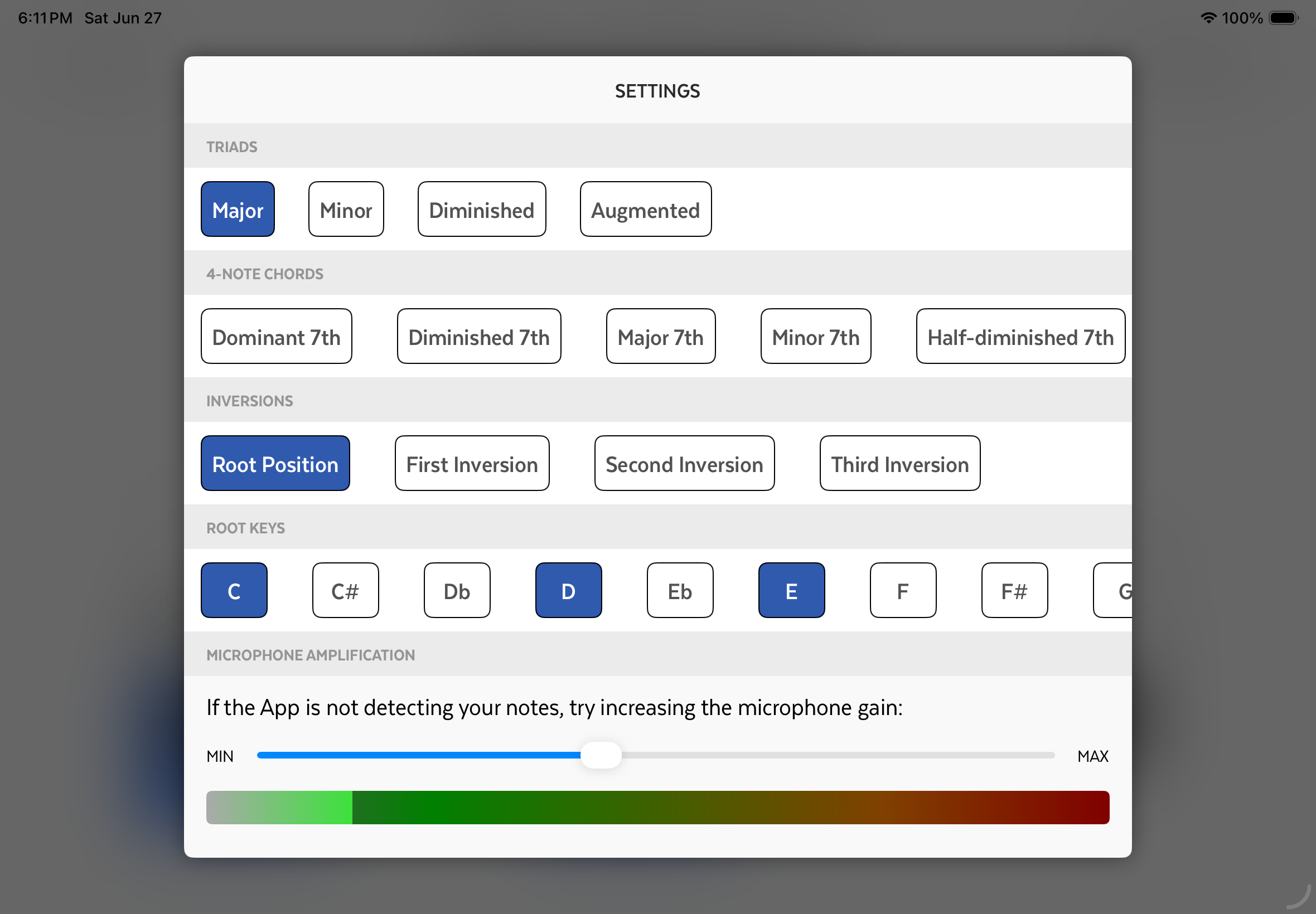 Chord Trainer screenshot 2