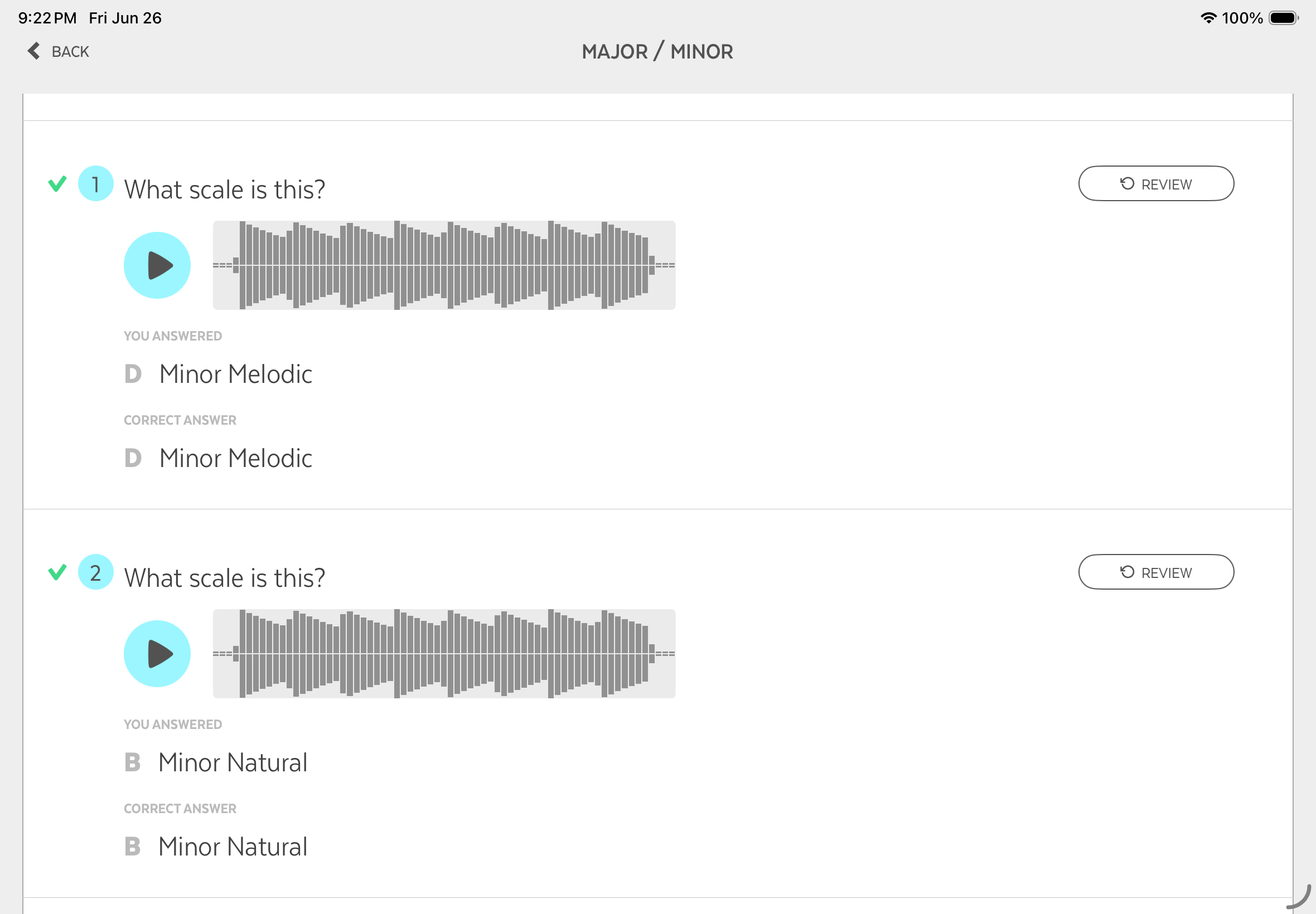 Ear Training - Scales screenshot 2