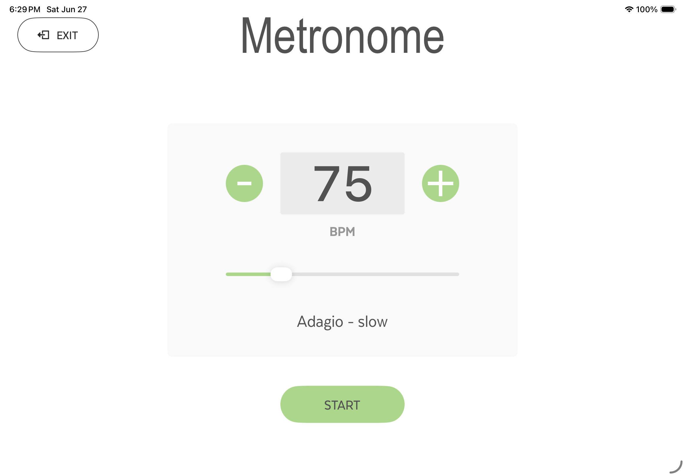 Metronome screenshot