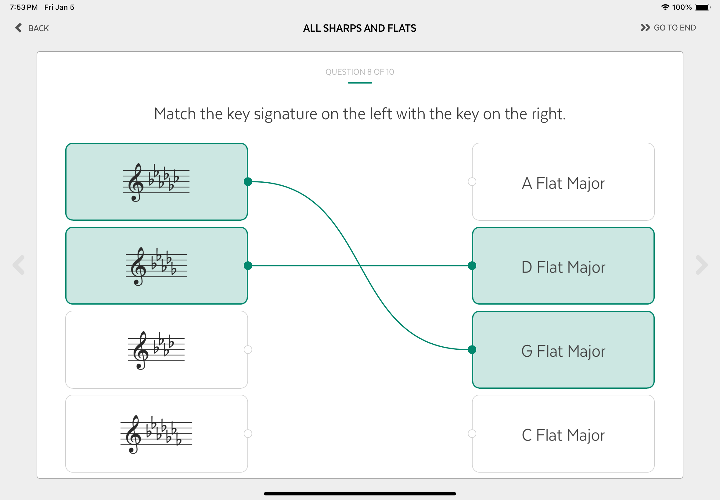 Key Signatures - Level 2 screenshot 2