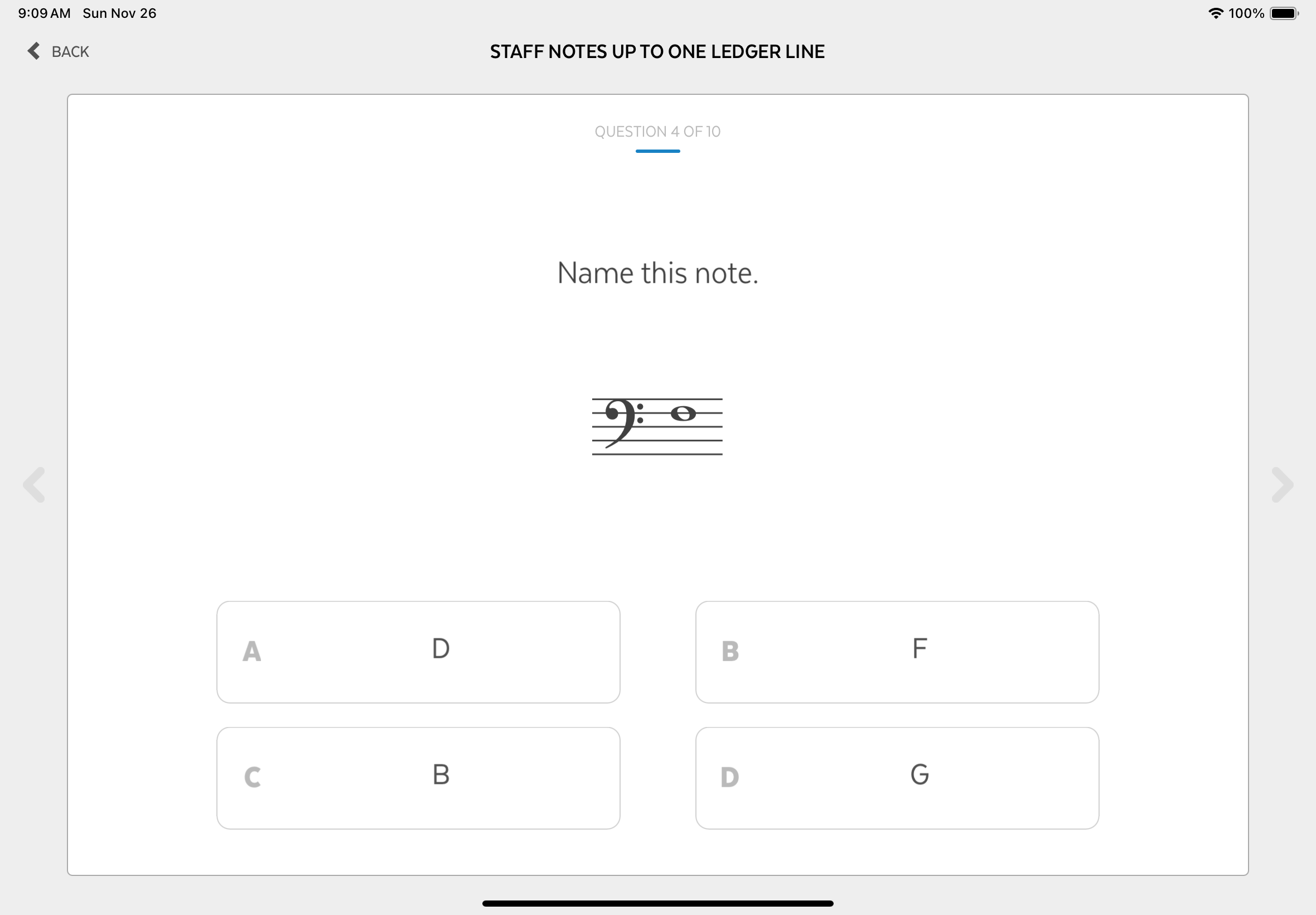 Note Naming - Level 1 screenshot