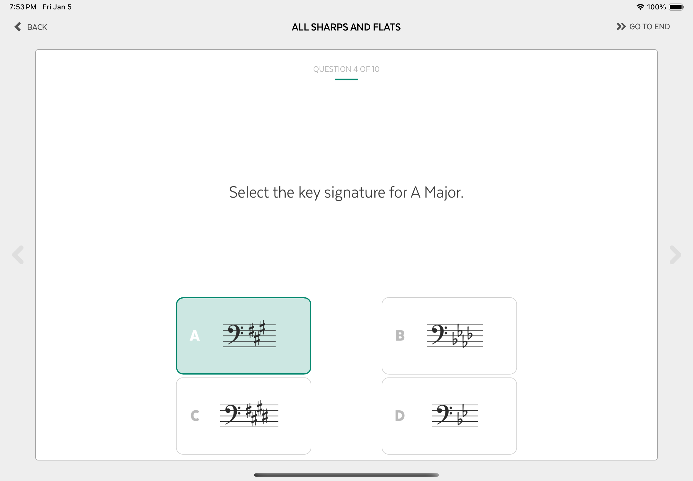 Key Signatures - Level 2 screenshot 4