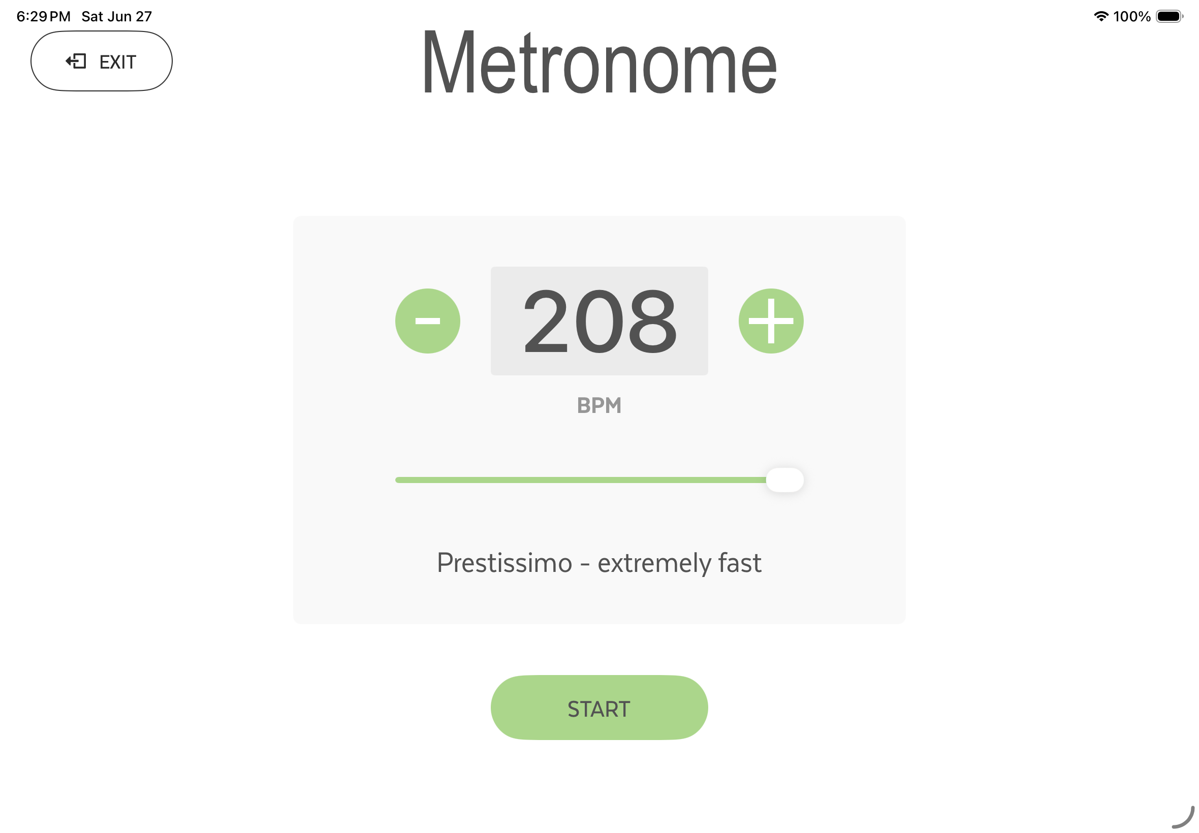 Metronome screenshot 2