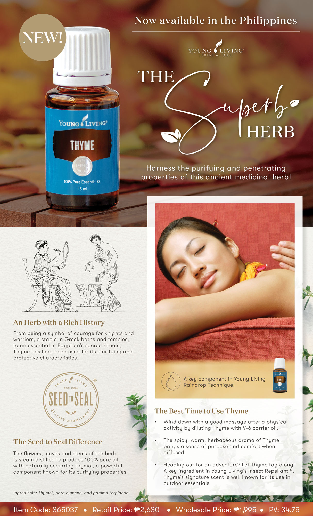 Thyme Essential Oil Young Living Essential Oils