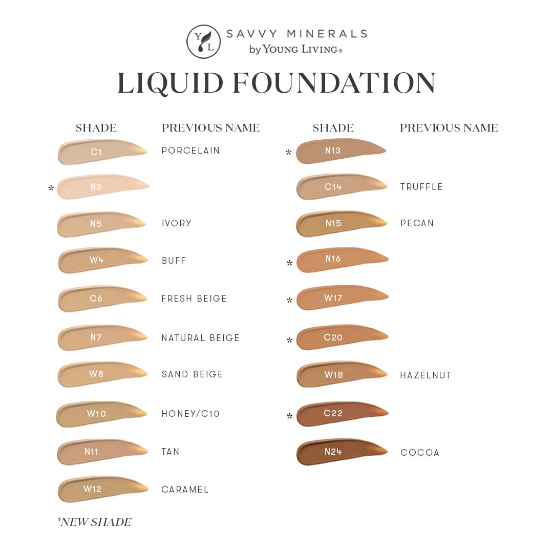 Liquid Foundation Savvy Minerals by Young Living Young Living