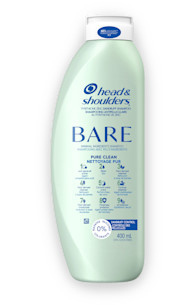 Shampooing antipelliculaire Head & Shoulders BARE Nettoyage pur, traitement antipelliculaire, 400 mL Shampooing antipelliculaire Head & Shoulders BARE Nettoyage pur, traitement antipelliculaire, 400 mL