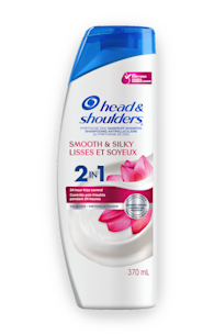 Shampooing et revitalisant antipelliculaire 2 en 1 Lisses et Soyeux, contrôle anti-frisottis Shampooing et revitalisant antipelliculaire 2 en 1 Lisses et Soyeux, contrôle anti-frisottis