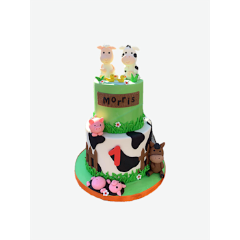 De leukste boerderij dieren taart bestel je bij Hippe Taarten Boerderij dieren taart
