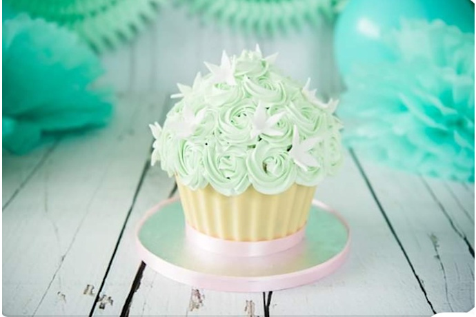 mintgroene smasgcake
