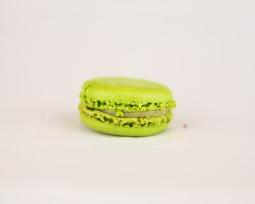 Munt en limoen macaron