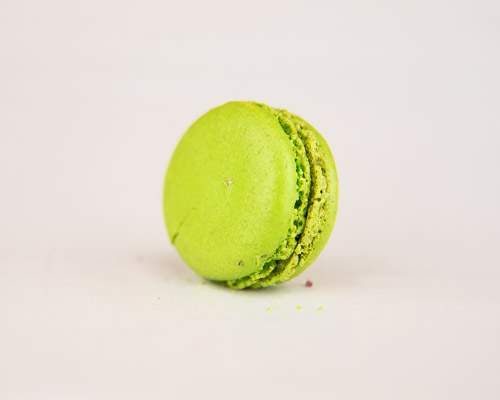 Munt en limoen macaron