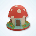 Paddestoel taart