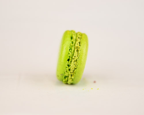 Munt en limoen macaron