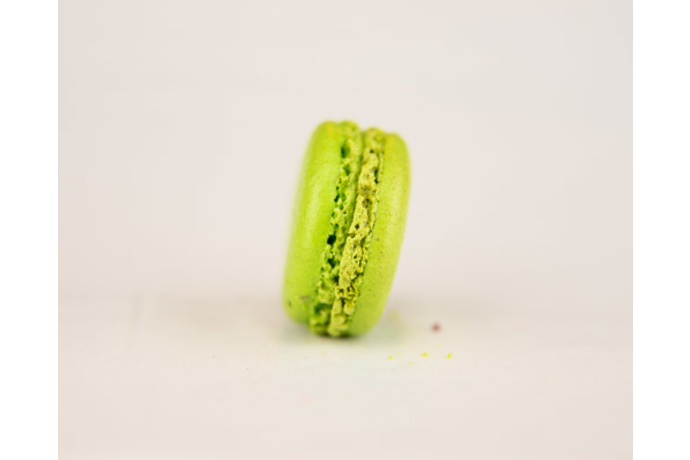 Heerlijke munt en limoen macarons Munt en limoen macaron