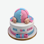 De leukste baby reveal taart om het geslacht van je kleine aan te kondigen Babydeken reveal taart