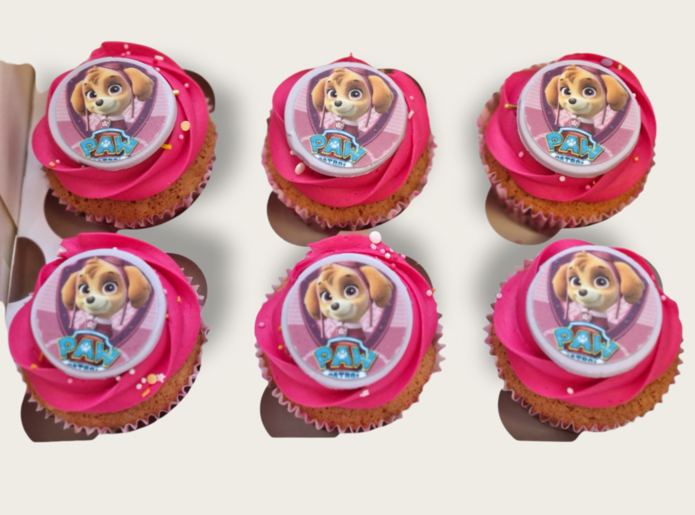 cupcakes met plaatje