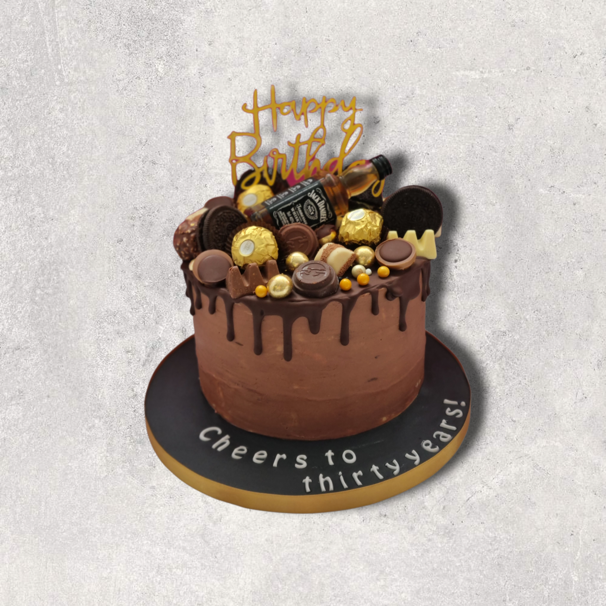 Chocolade drip taart