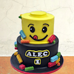 Een leuke lego taart voor de echte lego fan Lego Taart