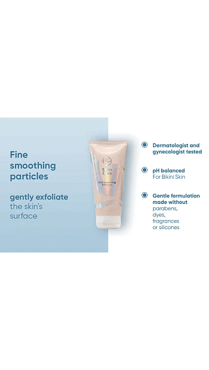 Features pointed out on the Satin Care Skin Smoothing Exfoliant