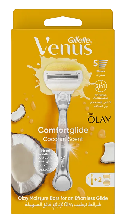 Comfortglide & Olay Coconut Razor, package of 2ct