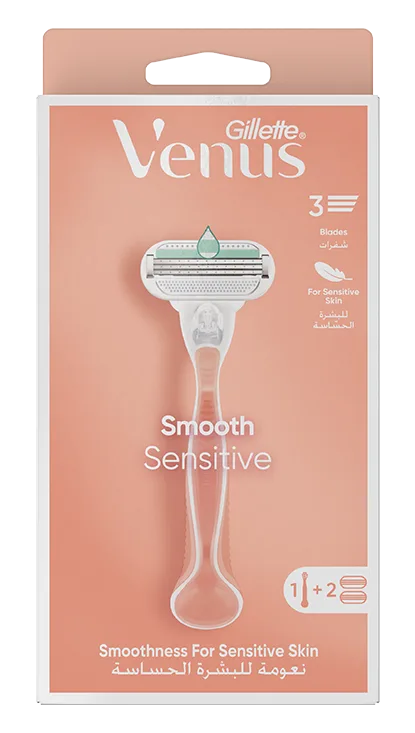 Smooth Sensitive Razor - Pink, package of 2