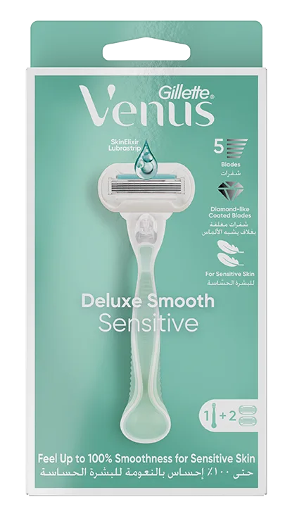 Deluxe Smooth Sensitive Razor, package of 2ct