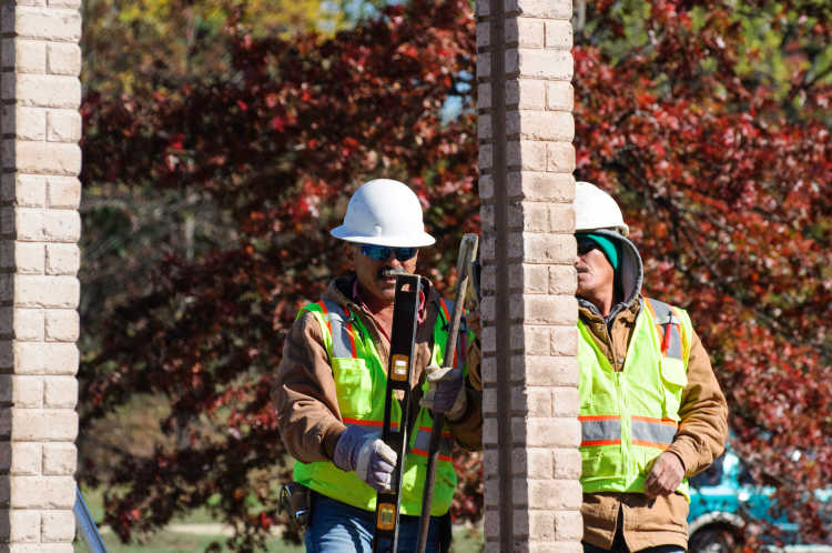 Superior Concrete Products Fence and Wall Projects Gallery - Installation Crew