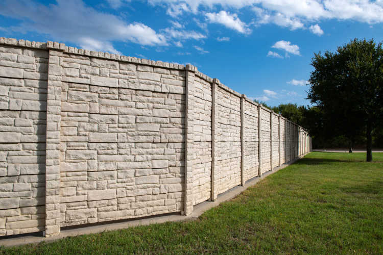 Superior Concrete Products Fence and Wall Projects Gallery - Stone Wall