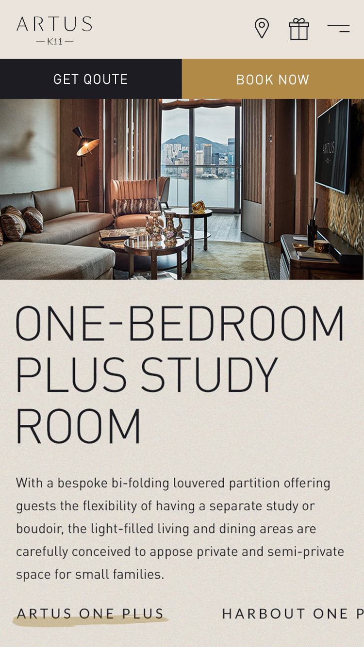 Residences - One Bedroom Plus Study Room