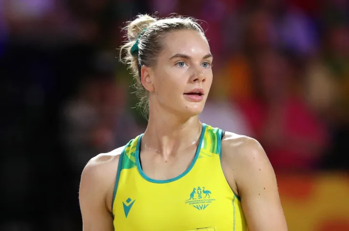 Kiera Austin on the netball court