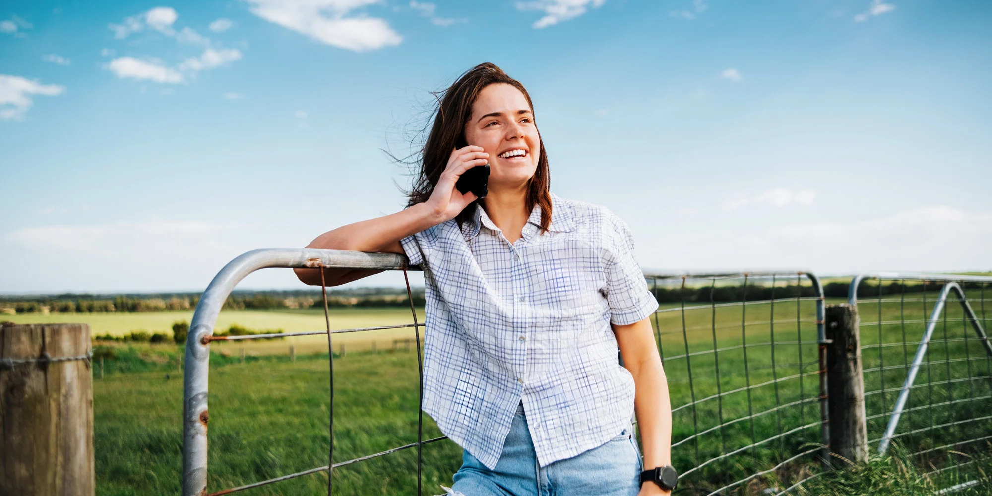 Grace, smiling on a call with a student advisor