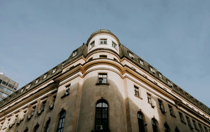 The exterior of a historic law firm building