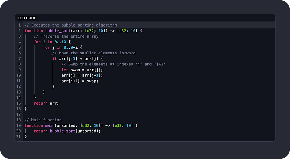 Intro to Leo Programming Language | Aleo Blog