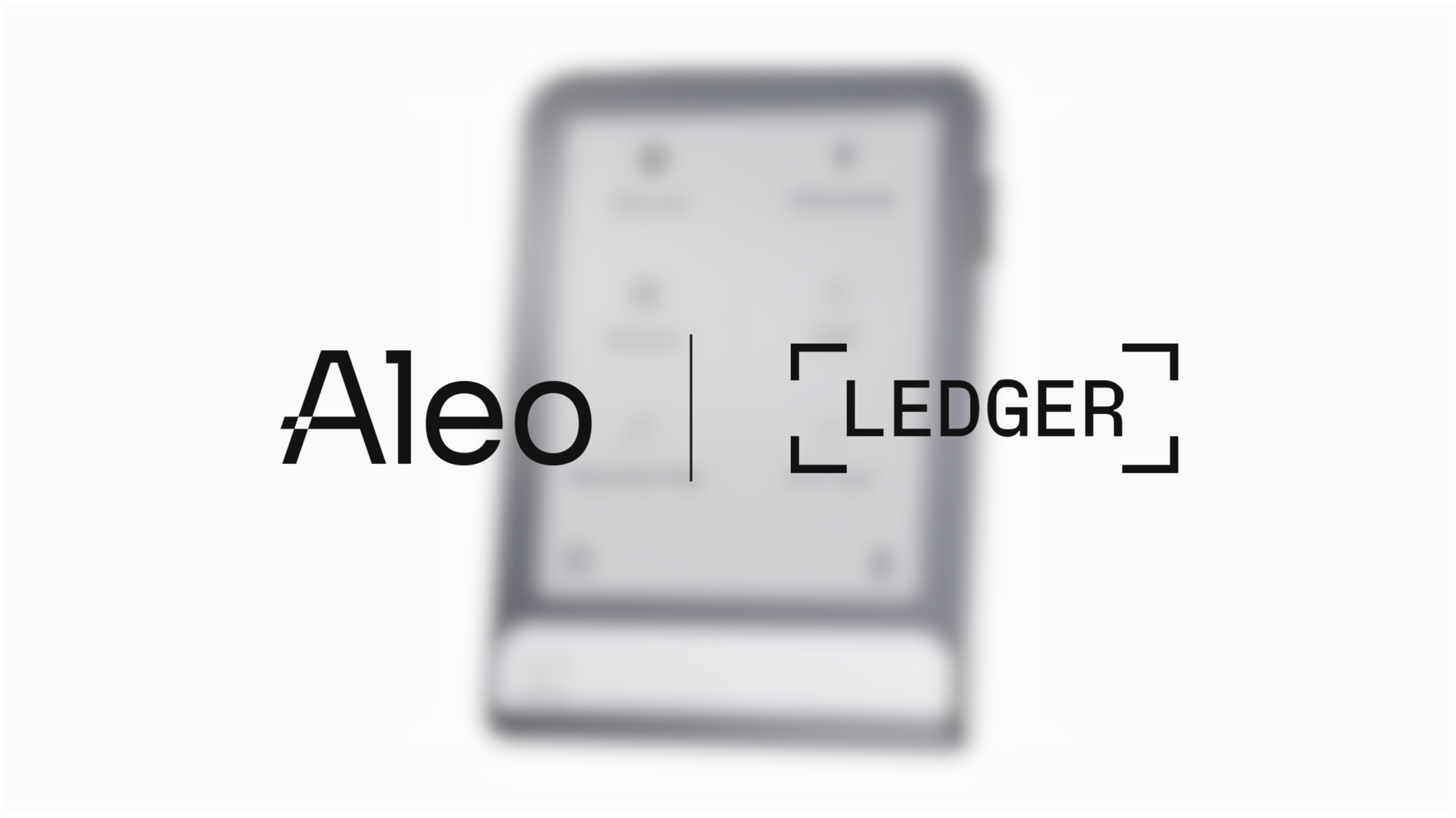 Aleo + Ledger: Shielded transactions, hardware-secured keys.