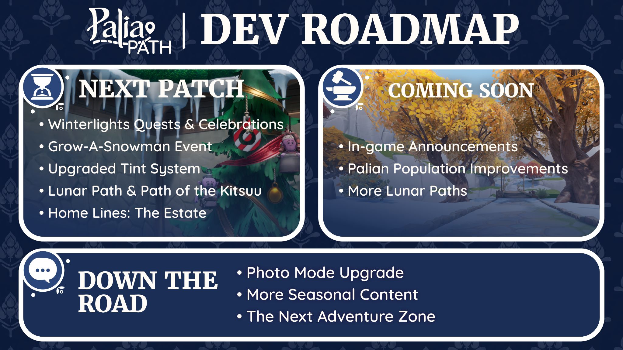 Dev Roadmap 1MB