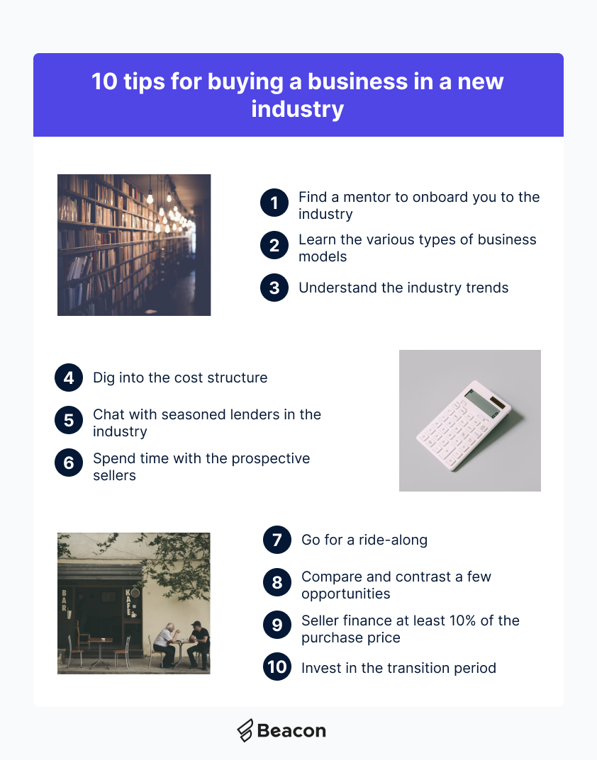 10 tips for buying a business in a new industry