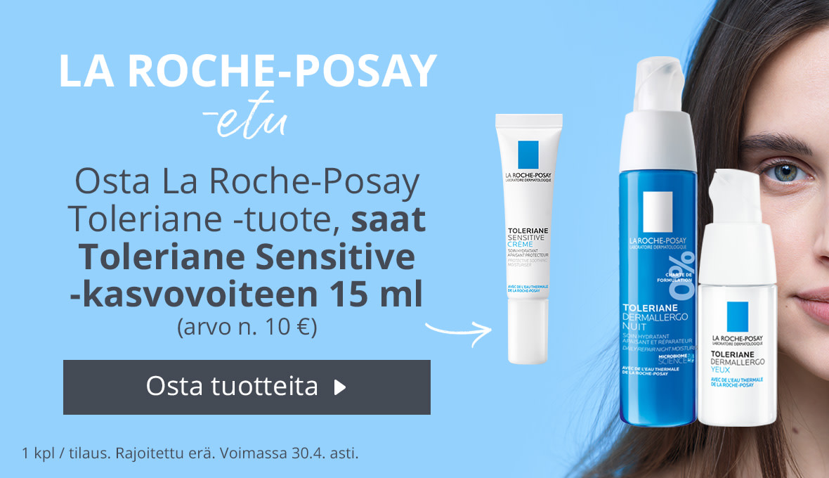 Huhtikuun kampanja | Osta La Roche-Posay Toleriane -tuote, saat Toleriane Sensitive -kasvovoiteen 15 ml