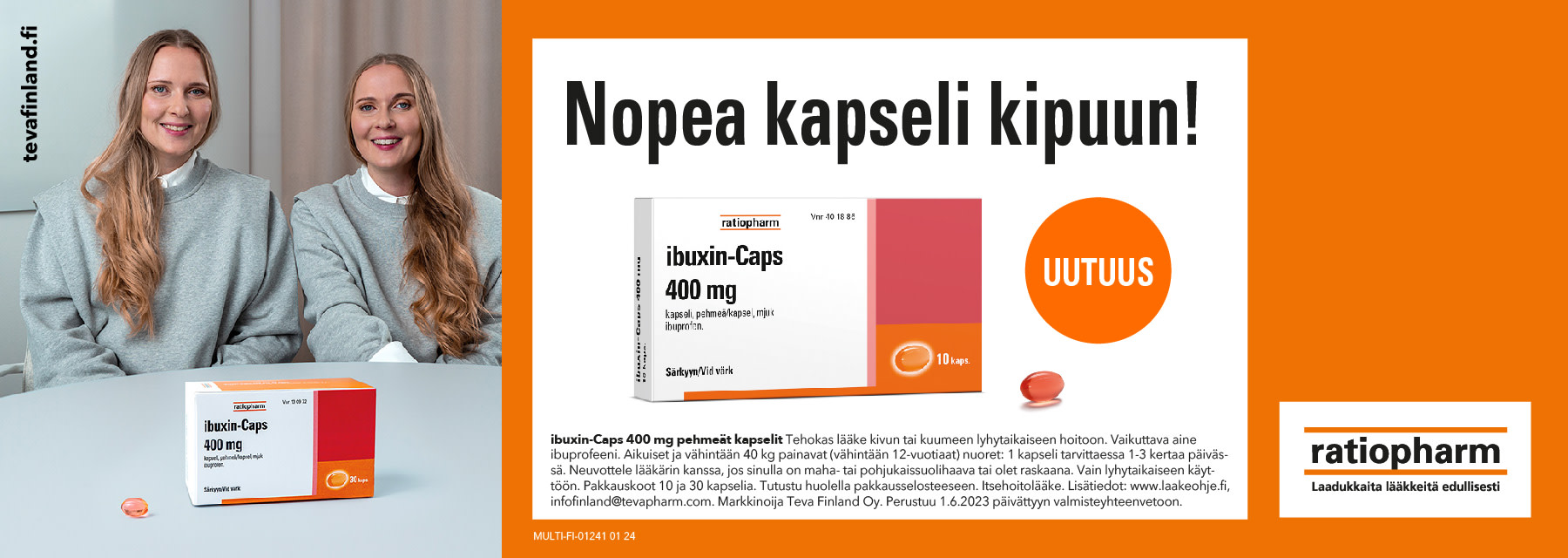 Huhtikuun kampanja | Ibuxin-Caps kapseli 400 mg