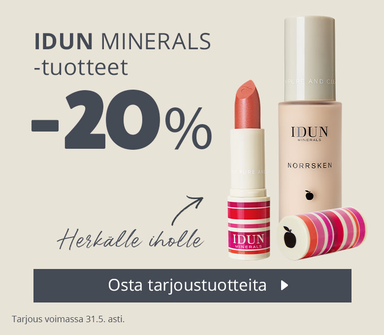 Toukokuun tarjous | Idun Minerals -tuotteet -20 %