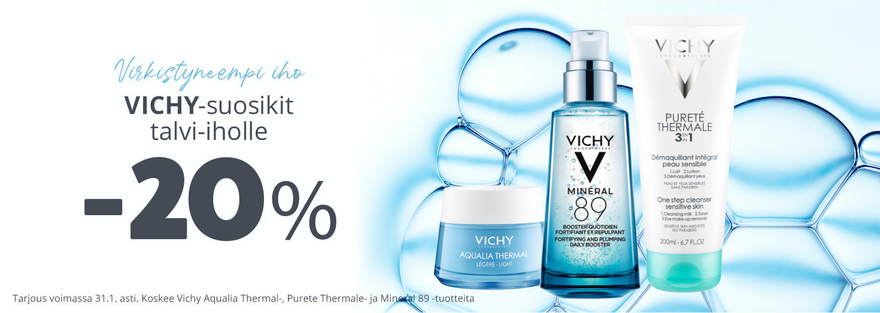 Tammikuun tarjous | Vichy-suosikit talvi-iholle -20 %