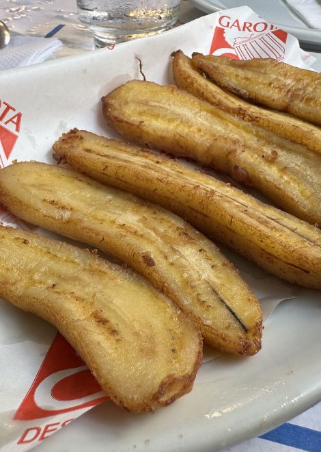 Fried plantain, a Brazilian staple