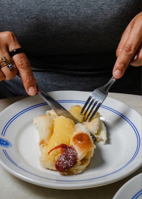 Start the tour as locals do, with fresh pastries