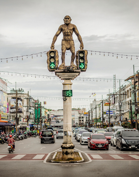 Find out why the traffic lights are so different in Krabi Town