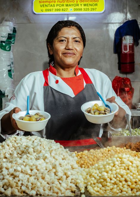 The market vendors of Quito. 