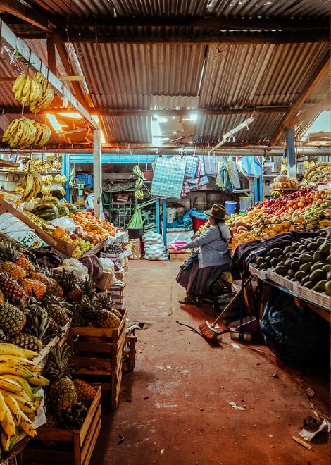 Experience everyday life in Cusco as you wander the bustling aisles of Mercado Wanchaq