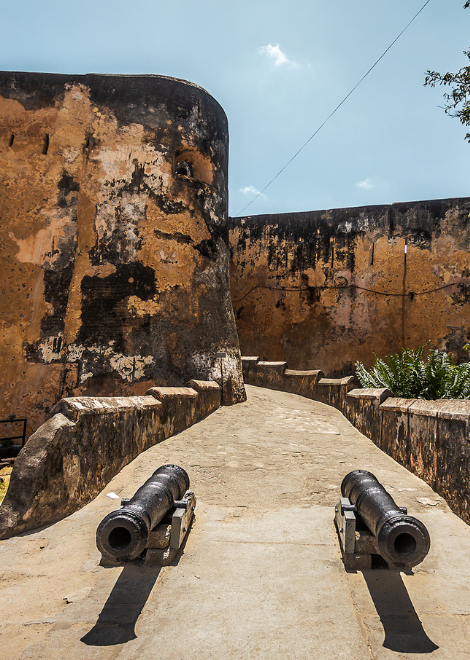 Our Mombasa food tour starts at the historic Fort Jesus