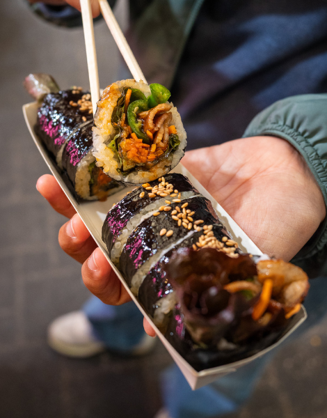 Dangerously addictive gimbap rolls