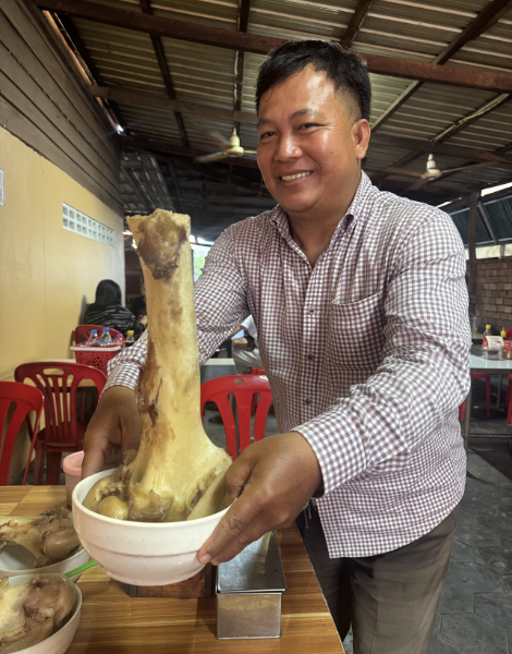 Unique and delicious bone marrow